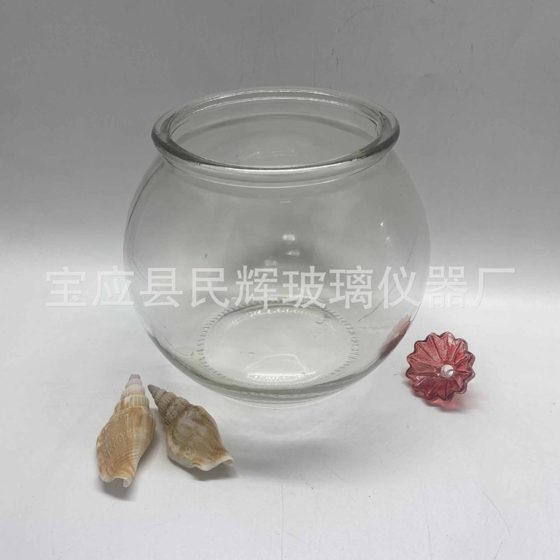 厂家直销玻璃罐 圆形鱼缸 家用桌面金鱼缸塑料景观生态缸