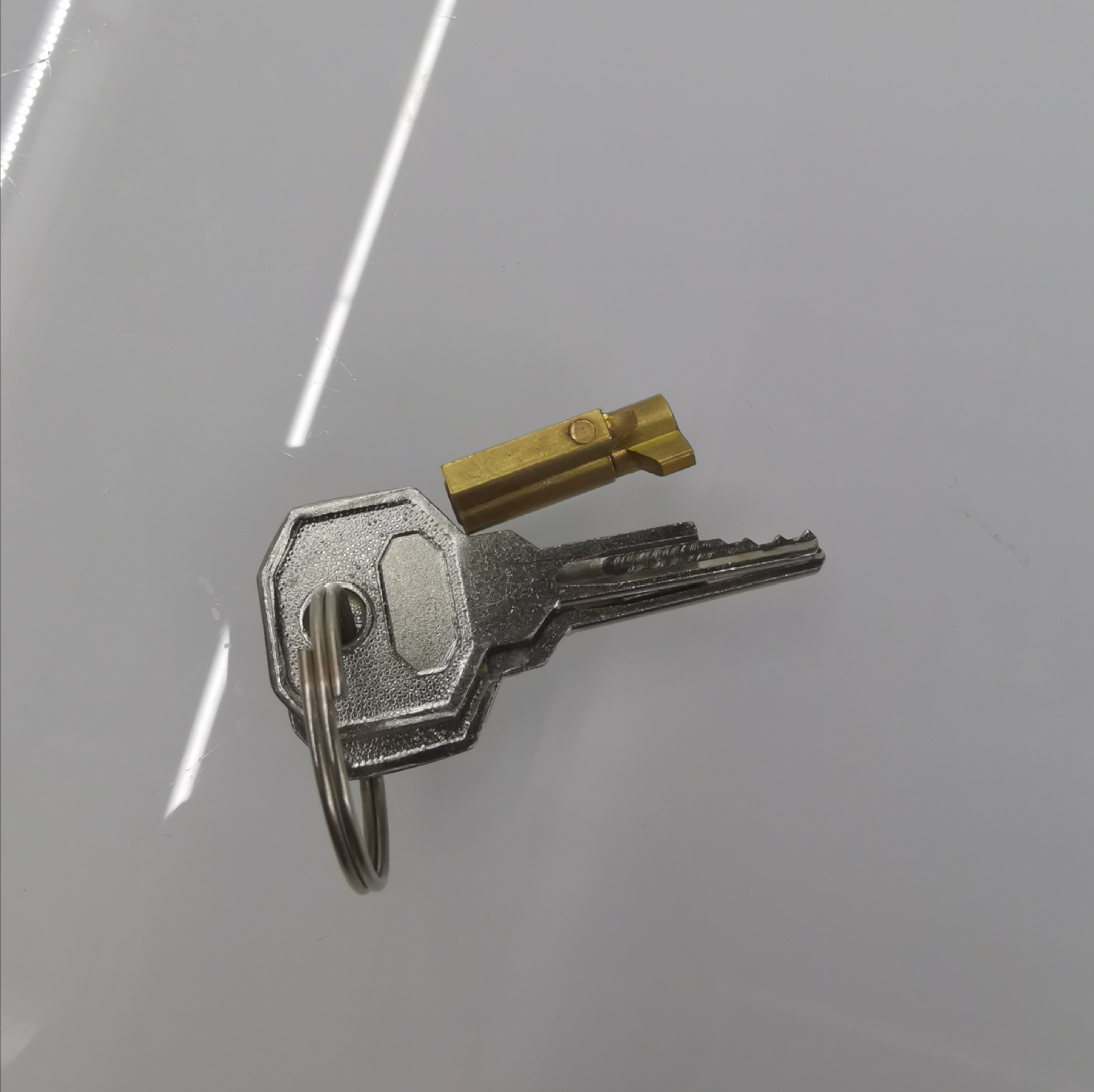 Manufacturer Wholesale Car Power Switch Lock Core, Special-Shaped Lock with Universal Opening, Single-Opening Copper Lock Core