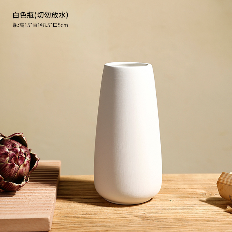 Fronteriza in-viento vasos de flores Nordic quema flores falsas flores secas adornos de cerámica en el hogar sala de estar vasos de flores contenedores