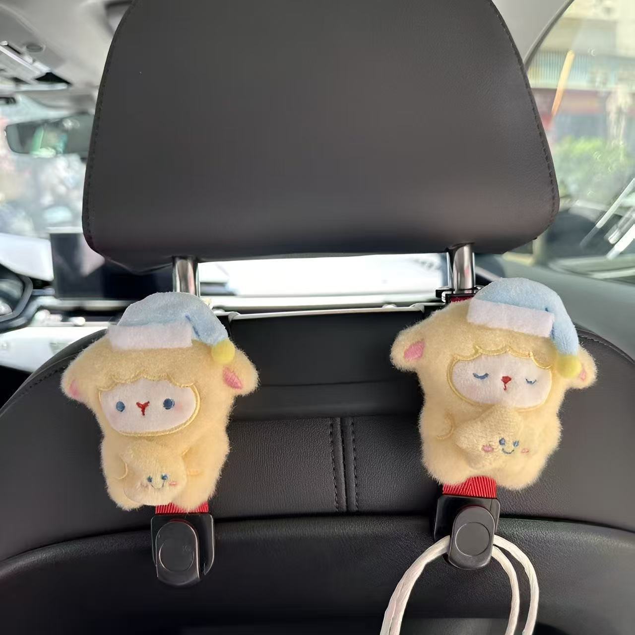 Original Cartoon Cute Little Sheep Safety Belt Anti-Neck Chafing Four-Season Universal Safety Belt Shoulder Pad Set Decoration