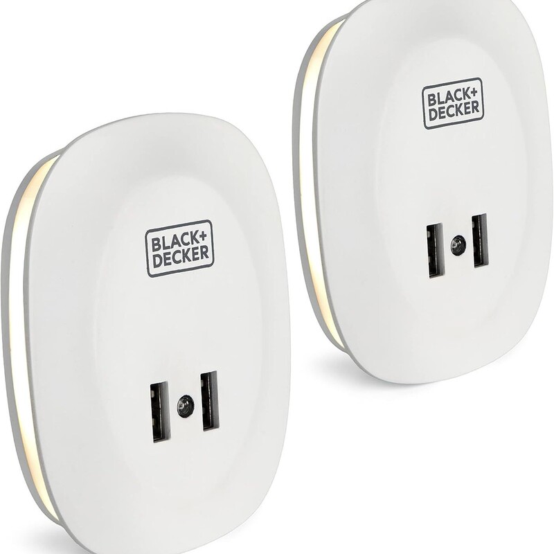 Cross-Border Export Night Light Plug with 2 USB Charging Ports Photocell Sensor Night Light Atmosphere Light
