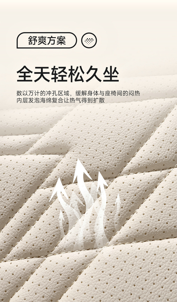 2025 New Model Full-Cover Integrated Leather/Ice Silk All-Season Universal Car Seat Cushion
