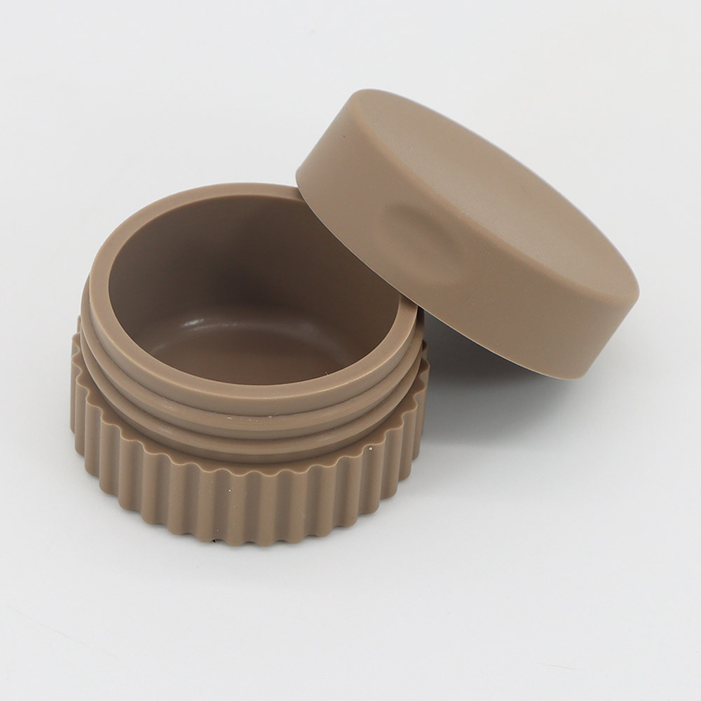 Caja de embalaje de silicona caja de polvo suelto de viaje portátil caja de medicina botella de embalaje de loción caja de almacenamiento de joyería con tapa botella de crema