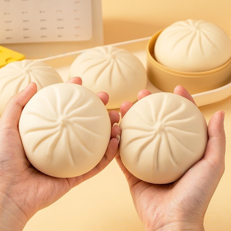 Creativo de descompresión de bolos de pan descompresión artefacto de bolos de pan grande pellizco simulación de música pellizco pequeño paquete de jaula de rebote lento tienda de venta caliente