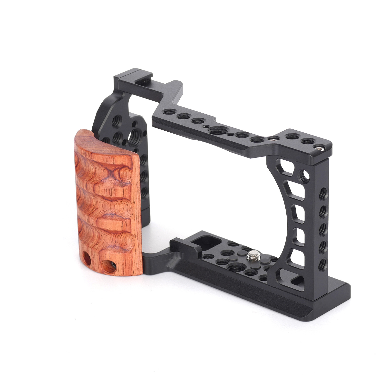 众杰FITTEST 索尼A6500兔笼 A6400相机兔笼 实木手柄 源头工厂