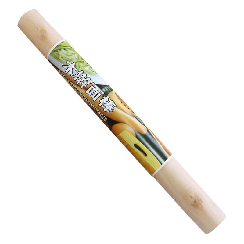 Скалка из цельного дерева, бытовая кожа для пельменей, небольшой размер, кухонная палочка, большой размер, толстая лапша, прижимная палочка, антипригарный инструмент для выпечки