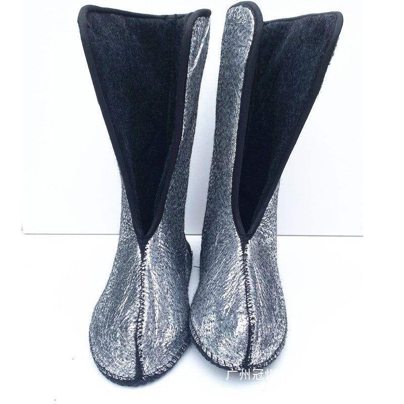 Composite Aluminum Film Felt Shoe Material Aluminum Foil Paper Felt Factory Thickened Sock Liner Rain Shoe Inner Lining Fabric Warm Socks Wool Felt