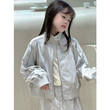 女童春装套装2025新款洋气时髦儿童运动衣服帅气大童外套半身裙潮