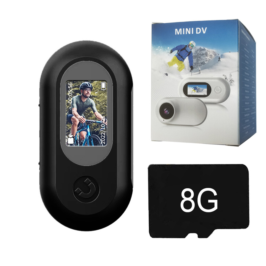 1080P HD Wearable Action Camera – Neck-Mounted Magnetic Vlog Camera With 0.96" Screen (Includes Bike Mount & Pet Strap, 8GB/32GB/64GB/128GB Options)_voghion.com