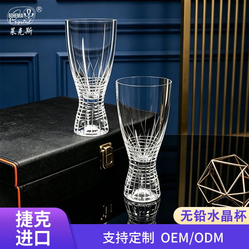 Importar tazas de cristal sin plomo caja de regalo de cristal de alta calidad vinos de regalo de negocios compañía de regalo de mano regalos de mudanza al por mayor