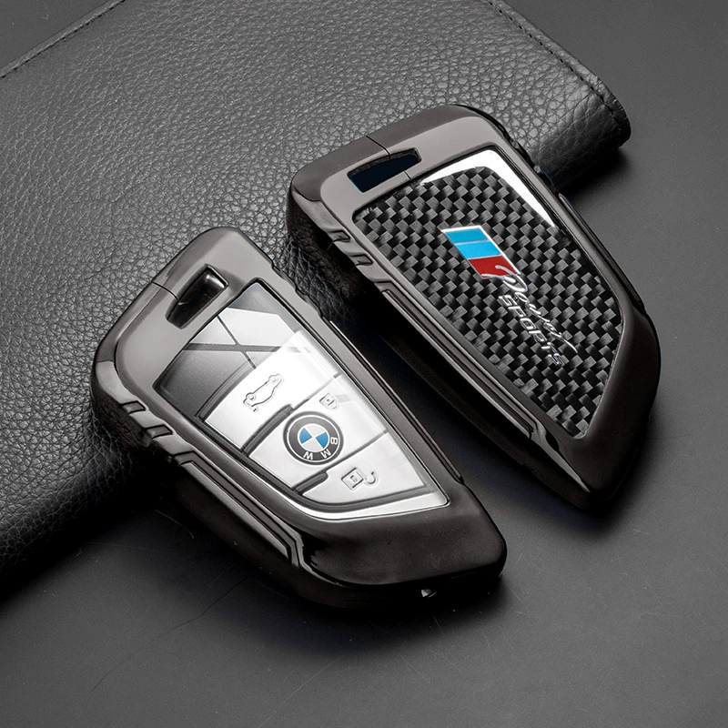 Горячая новинка, подходящая для BMW X5 X3 — чехол для ключа из настоящего карбона, подходит для 5-й и 3-й серий, универсальное покрытие для ключа