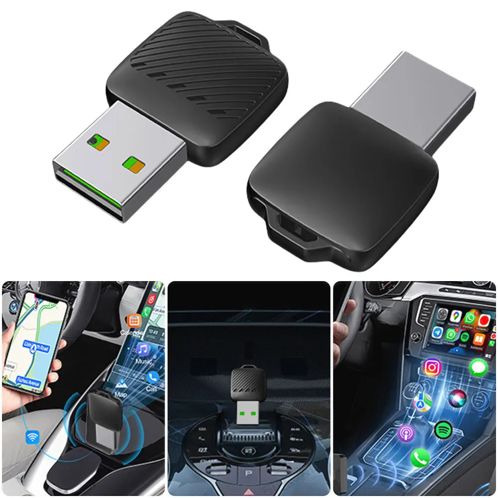 Cross-Border Wired-To-Wireless Carplay Box for Smart Car Connectivity, Apple Android Auto