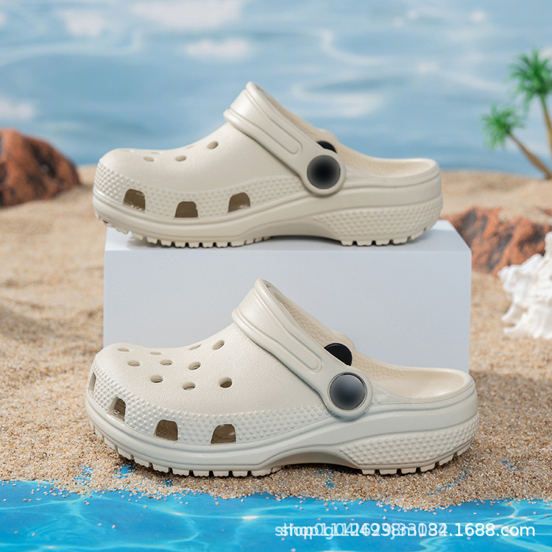 Cross children's star classic clogs, summer unisex non-slip closed-toe sandals, breathable, factory wholesale