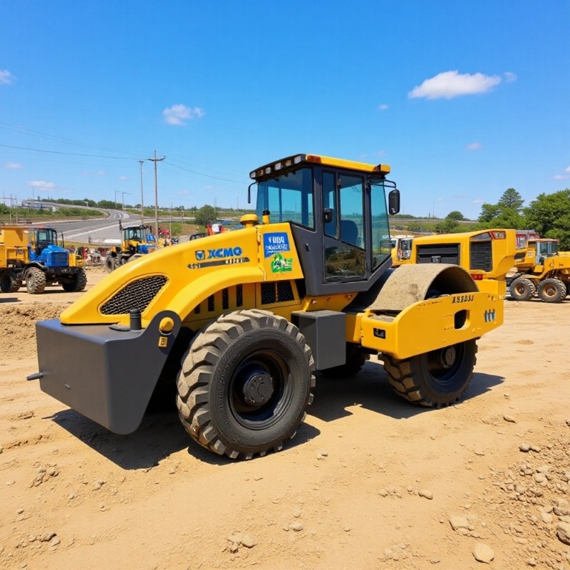 XCMG XS20 toneladas 22 toneladas 26 toneladas rodillo vibratorio de acero único compactor de carretera XCMG