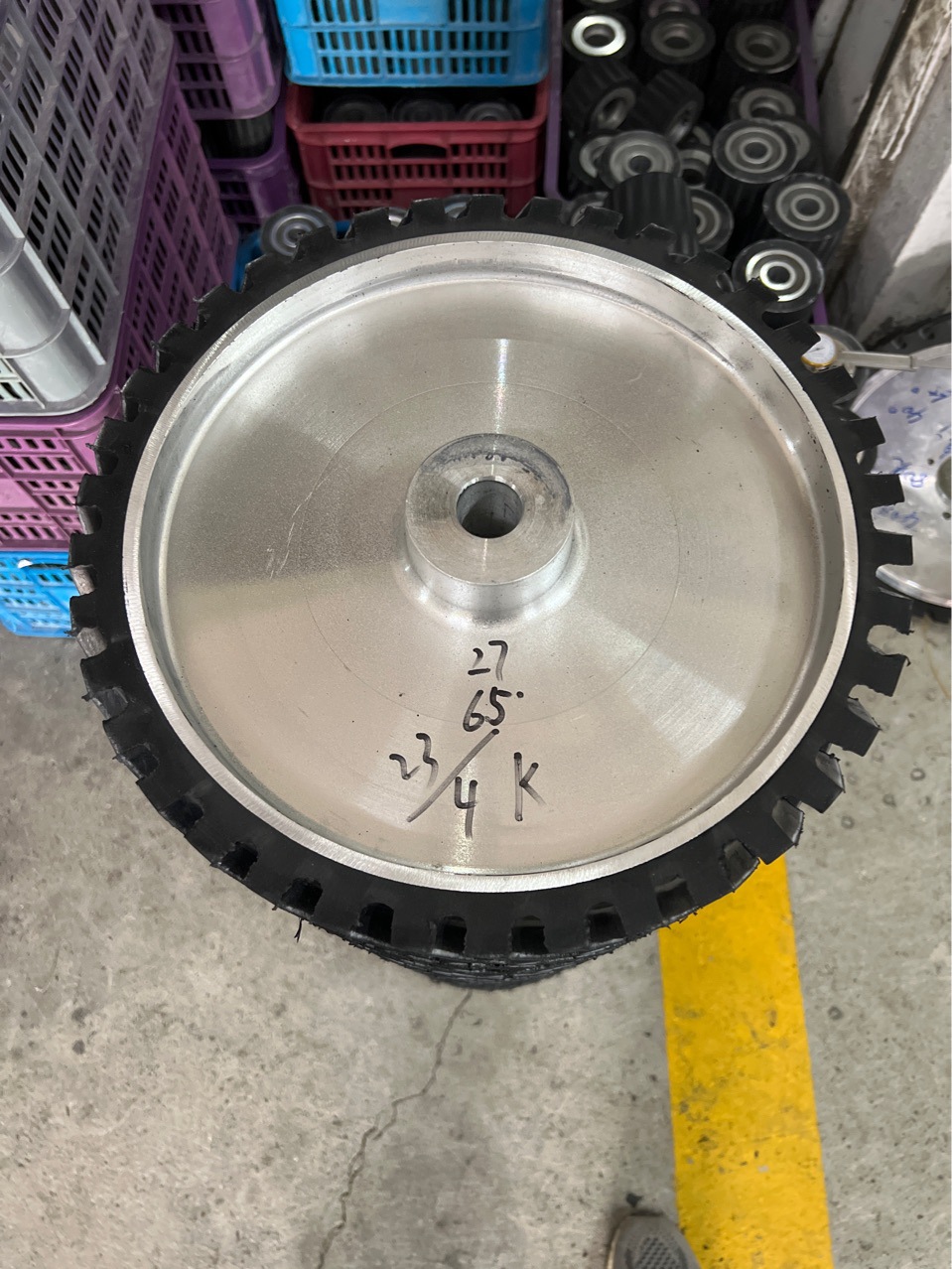 砂带机橡胶轮 抛光轮 铝芯橡胶轮 抛光轮