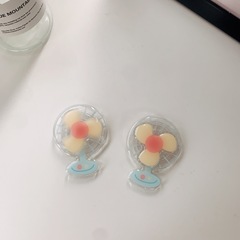 會旋轉的風扇適用任何手機氣囊支架3m膠粘貼桌面懶人神器滴膠便攜