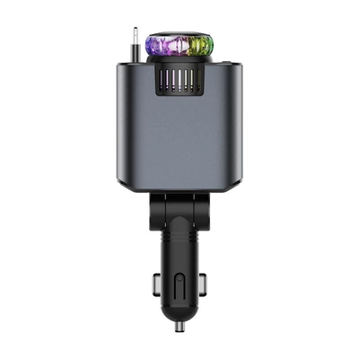 45W Fast Charging Car Charger with Retractable Cable, Aromatherapy Version, Dual Output, Suitable for Apple and Huawei Phones (Mobil şarj cihazları) - c7-aromatherapy-super-fast-charging-car-charger