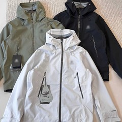 25新款太阳石博格达lt刺绣压胶硬壳冲锋衣夹克户外防水外套连帽