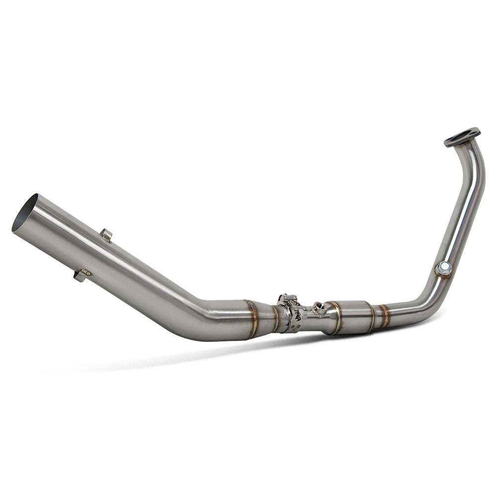 Motorcycle Exhaust Pipe Modification Suitable for Mt15/R15 4V Dual Oxygen Port Stainless Steel Front Section 2017-2024