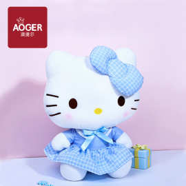 三丽鸥正版hello kitty公仔毛绒玩具新款制服凯蒂猫玩偶生日礼物