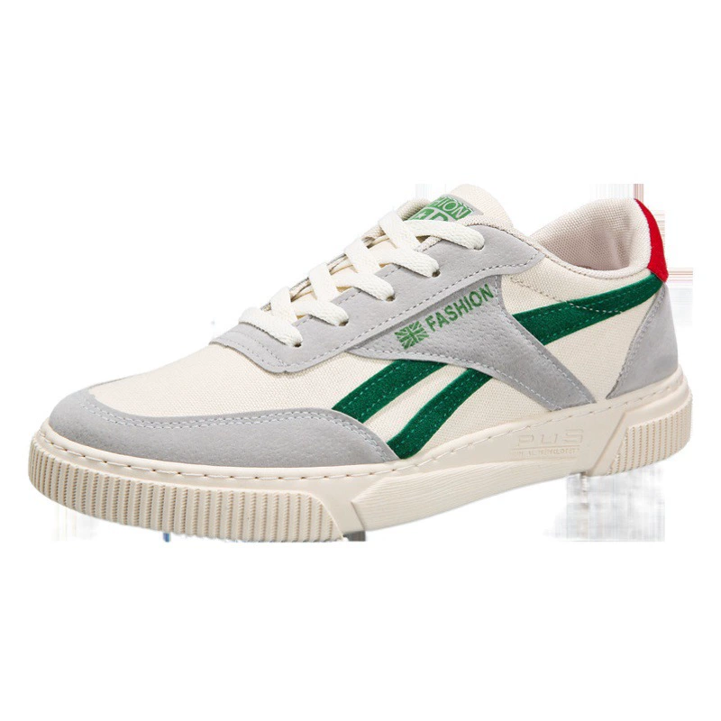 Мужские осенние кеды 2025: новая коллекция в корейском стиле, модные универсальные кеды из парусины, повседневные студенческие кроссовки, тканевые кеды, спортивная обувь, тренд сезона.