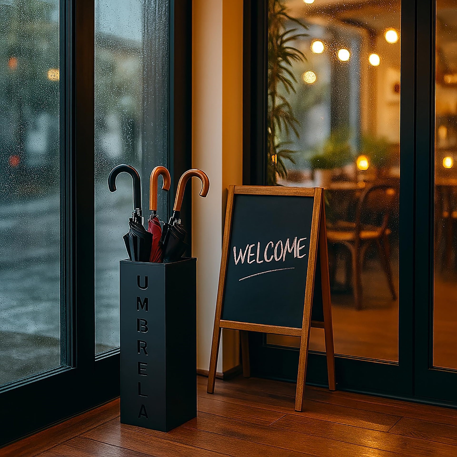 Metal UMBRELLA umbrella stand with long and short holes, living room storage bucket, home dry flower holder, umbrella bucket decoration