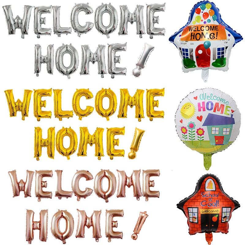 Cross-border welcome home letter balloons Back-to-school party…
