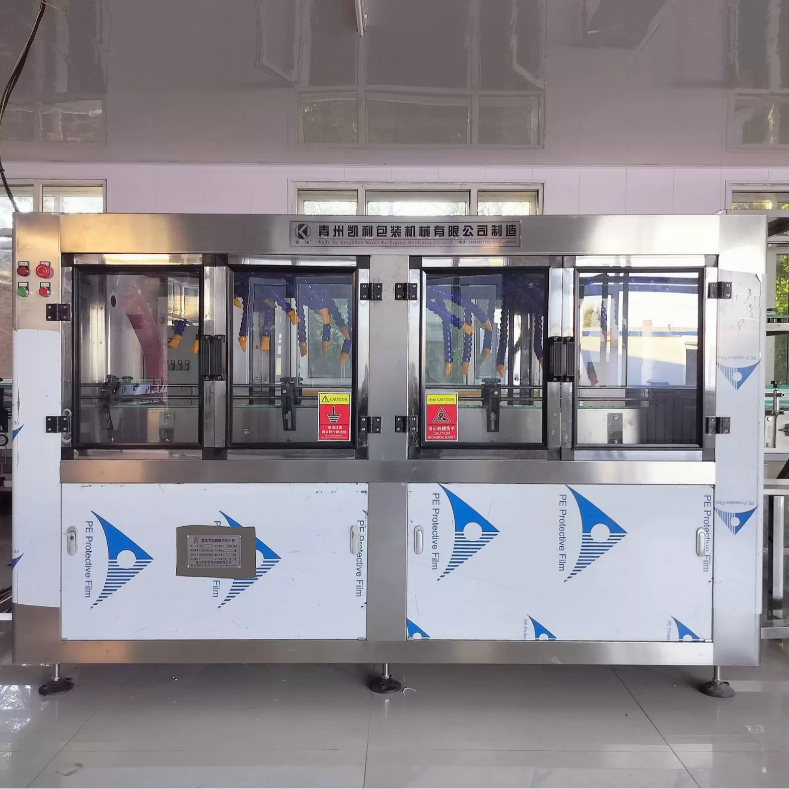 全自动瓶身水份吹干机 瓶子烘干机  酒厂用酒瓶吹干贴标机 烘干机