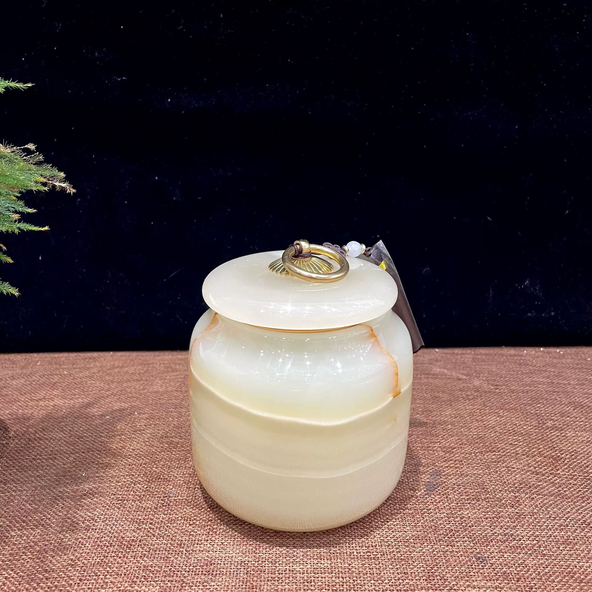 Чайница (Baozhao), подарочная шкатулка из белого нефрита, 10×10×12 см — декор для дома и офиса