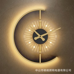 現代の創意の壁の明かりは簡単に寝室のベッドのヘッドライトは軽くて豪華な客間の背景の壁の個性の壁掛けは時計の装飾の明かりを持ちます。