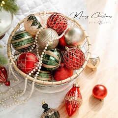 クリスマス装飾品クリスマスツリーペンダント6/8cmクリスマス系クリスマスボールセット異形ボールショーウインドー装飾