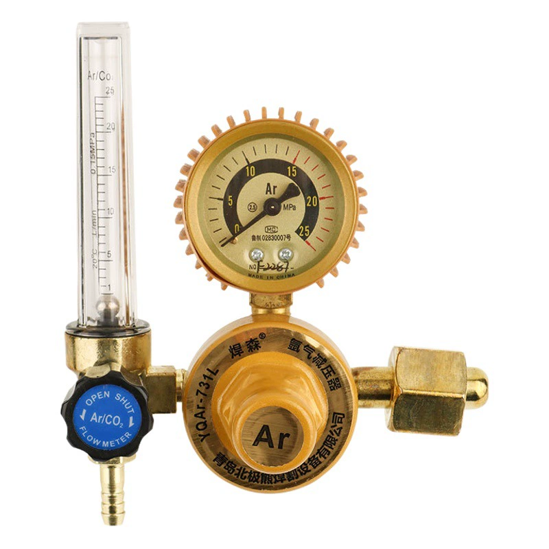 Сварочный противоударный аргон-счетчик цельномедный аргон редукционный клапан редуктора давления расходомер аргон специальный декомпрессионный станок