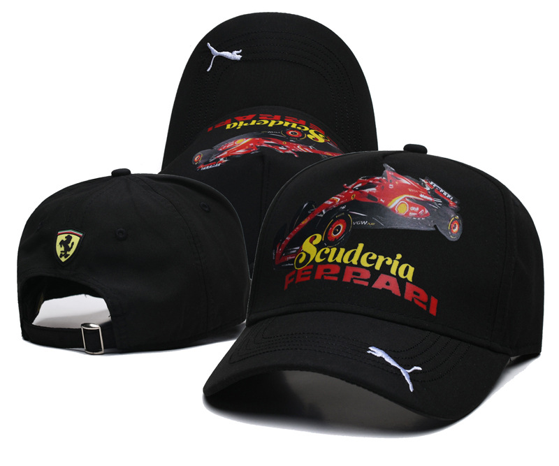 2024 nuevo estilo transfronterizo negro techo duro Red Bull League fan gorra de béisbol sombreado protector solar hombres y mujeres estilo bordado de moda