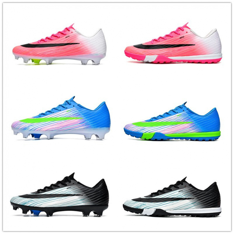 Zapatos de Fútbol de Corte Bajo de TPU y Gamuza Ligeros y Flexibles para Césped Natural y Artificial