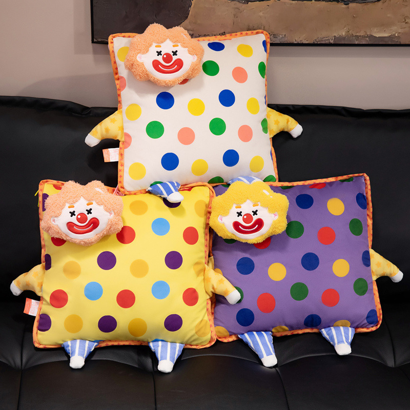 Joker almohada cuadrada dormir almohada sofá almohada dormitorio cojín de cabecera cojín de cama para niñas dormitorio cojín de cama fondo blanco