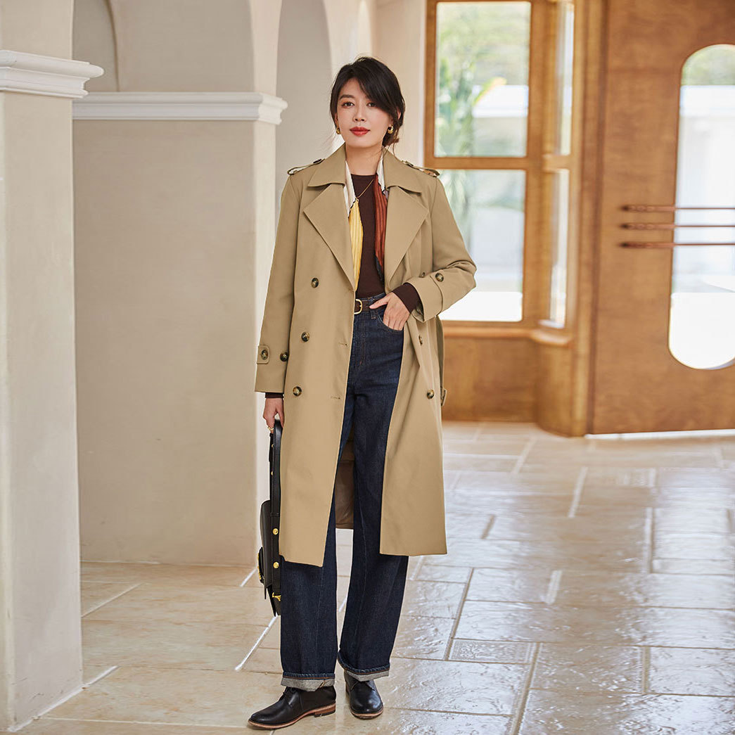 Shenghongdong New Waterproof Windbreaker down Jacket 90 Duck down Liner Detachable Warm Long Outwear Women 13578