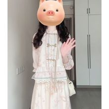 UNMUN新中式国风女装春款复古盘扣外套设计感2025新款小众半身裙