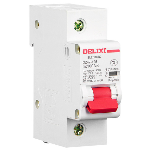Delixi air switch DZ47-125 air switch high current 80A household 100A single pole 1P circuit breaker