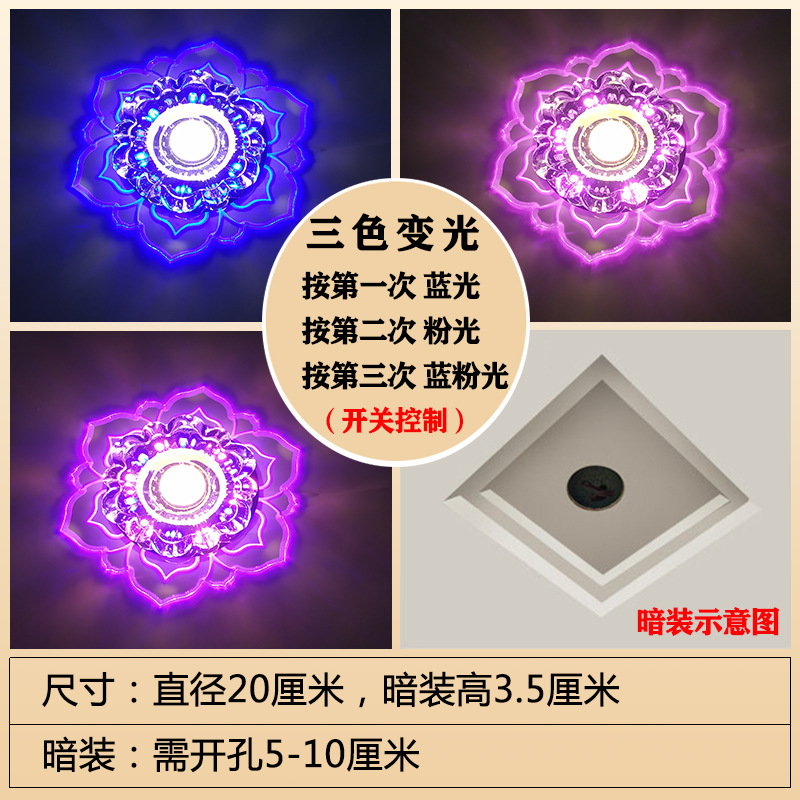 [매립형 설치] 9와트 [블루라이트 + 핑크라이트]