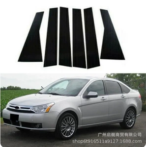 Ford Focus/Active (2007-2023) üçün Parlaq Qara Pəncərə Çərçivəsi Stikeri
