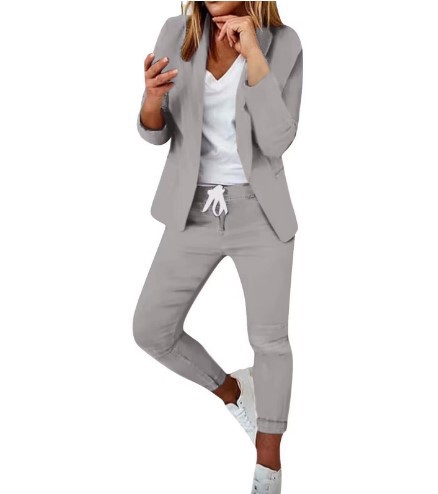 ヨーロッパとアメリカのクロスボーダー願いアマゾン独立ステーション AliExpress 新しいカジュアルファッションスーツスーツ婦人服スーツ|undefined
