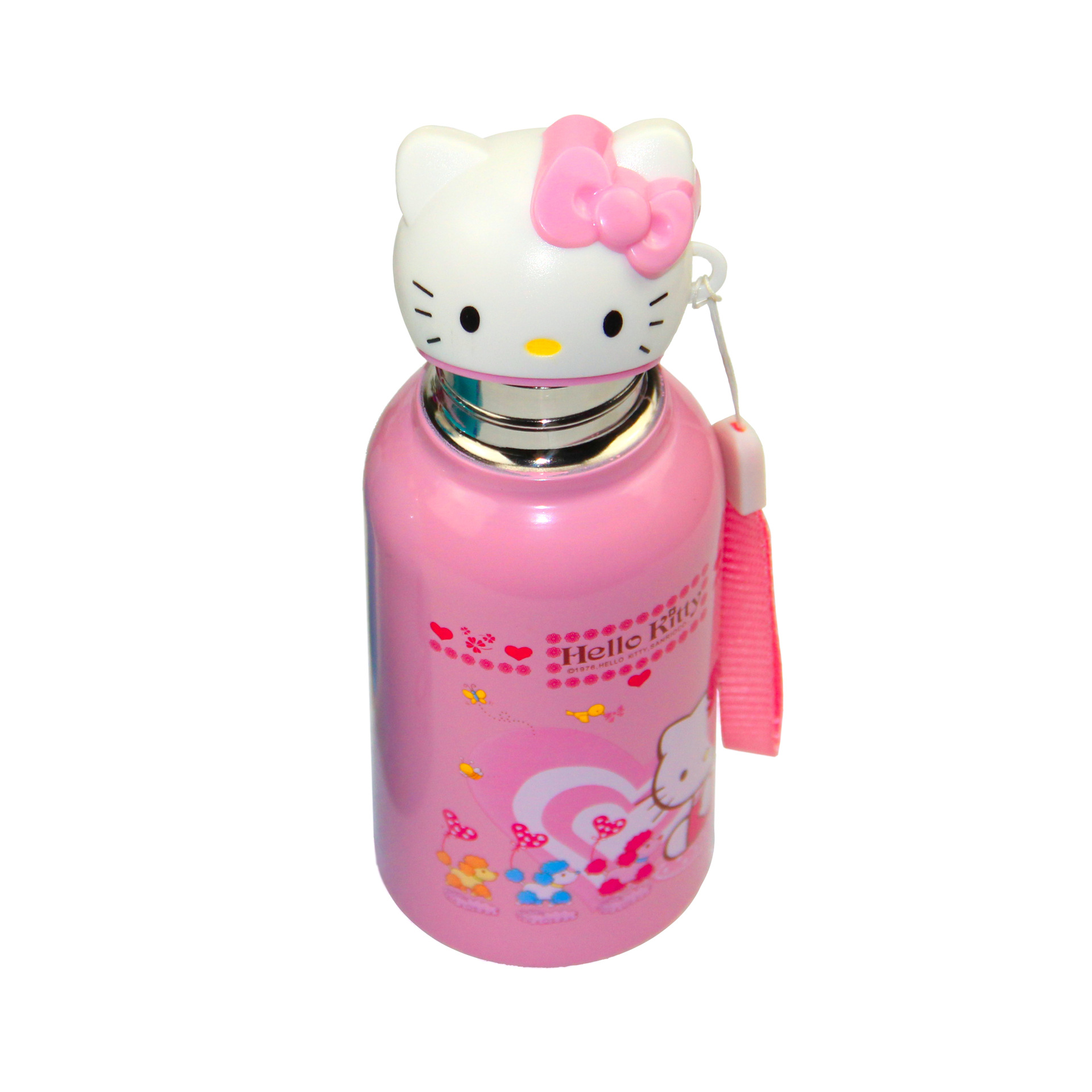 Recién lanzado de doble capa de acero inoxidable 304 cabeza de gato taza termo publicidad de regalo de coche deportes para niños taza de agua portátil