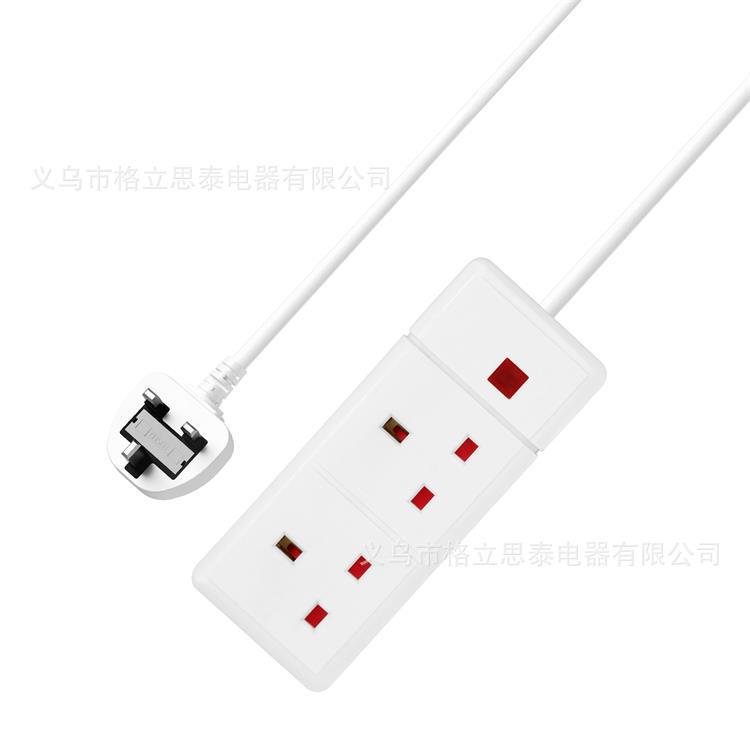 外贸出口带指示灯插座英标多功能延长线接线板带线英孔电源排插