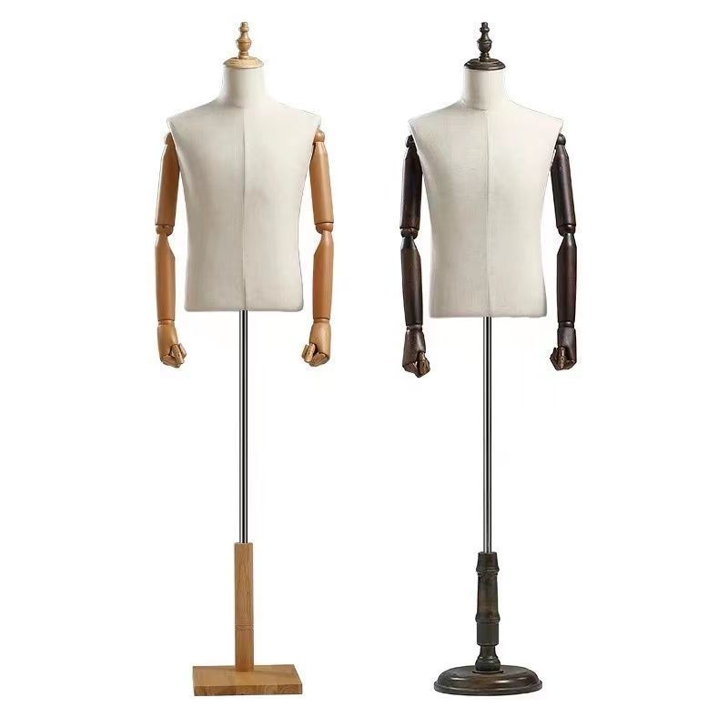 Modelo de ropa de hombre accesorios de mujer todo el cuerpo plataforma percha de ropa de ventana de hombre estante de exhibición de busto falso cuerpo humano tienda de ropa modelo rack