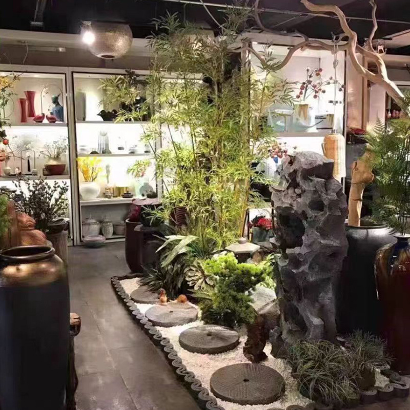 Taihu piedra decoración piso nuevo chino suave decoración interior patio paisaje tiro apoyos decoración simulación Taihu piedra