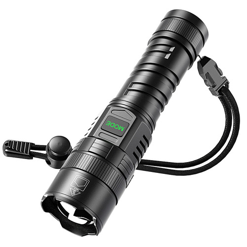 Cross-border XHP99 LED bright flashlight USB charging zoom electronic display camping portable flashlight manufacturer wholesale