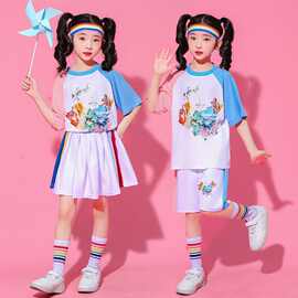 六一儿童啦啦队幼儿园中小学生运动会男女童毕业礼服合唱表演出服