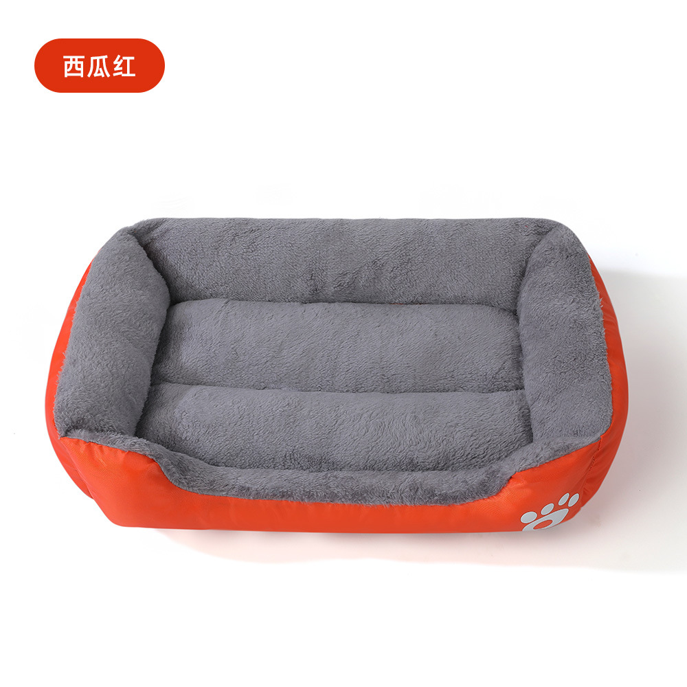 Fábrica al por mayor color caramelo perrera para perros, nido para gatos, cálida cama de invierno para mascotas, cojín para sofá para perros grandes, suministros para mascotas