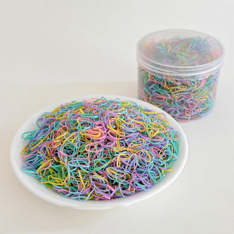 Anchamiento y espesamiento de la banda de goma para fortalecer la cuerda de la cabeza una vez atada cubierta de cuero para el cabello anillo para el cabello latas para la mujer al por mayor