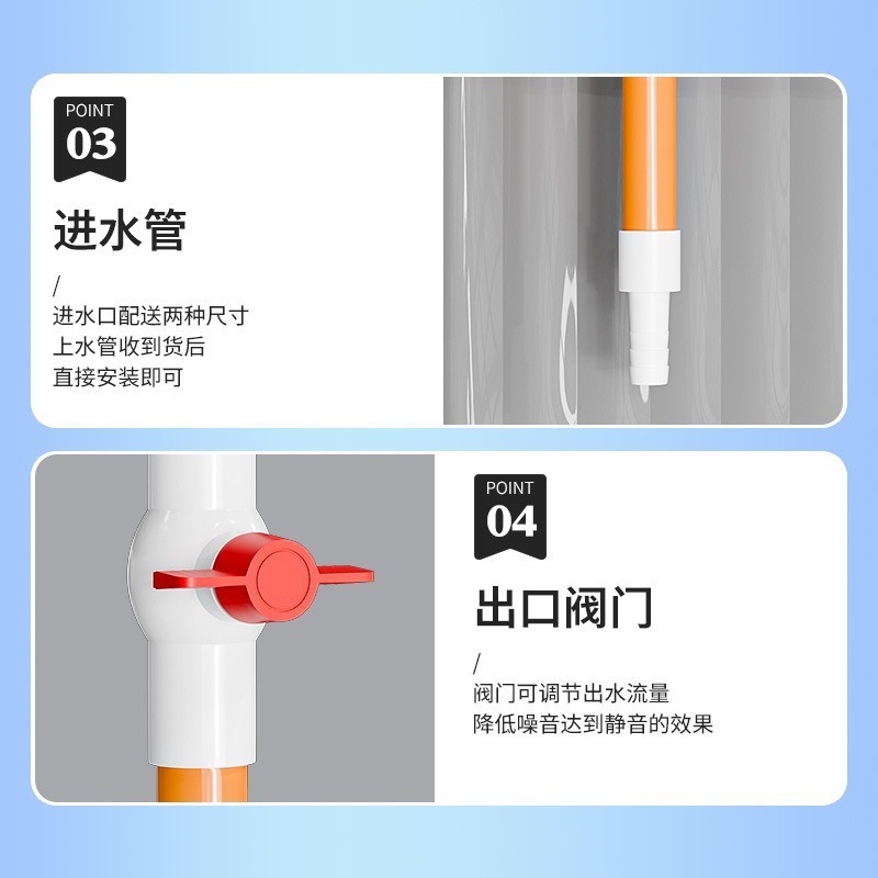 Fish tank turnover box water purification circulation system filter box fish pond drip box turtle raising filter swamp box aquarium 4